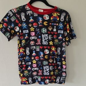 Game Over Kids Graphic T-Shirt - Black